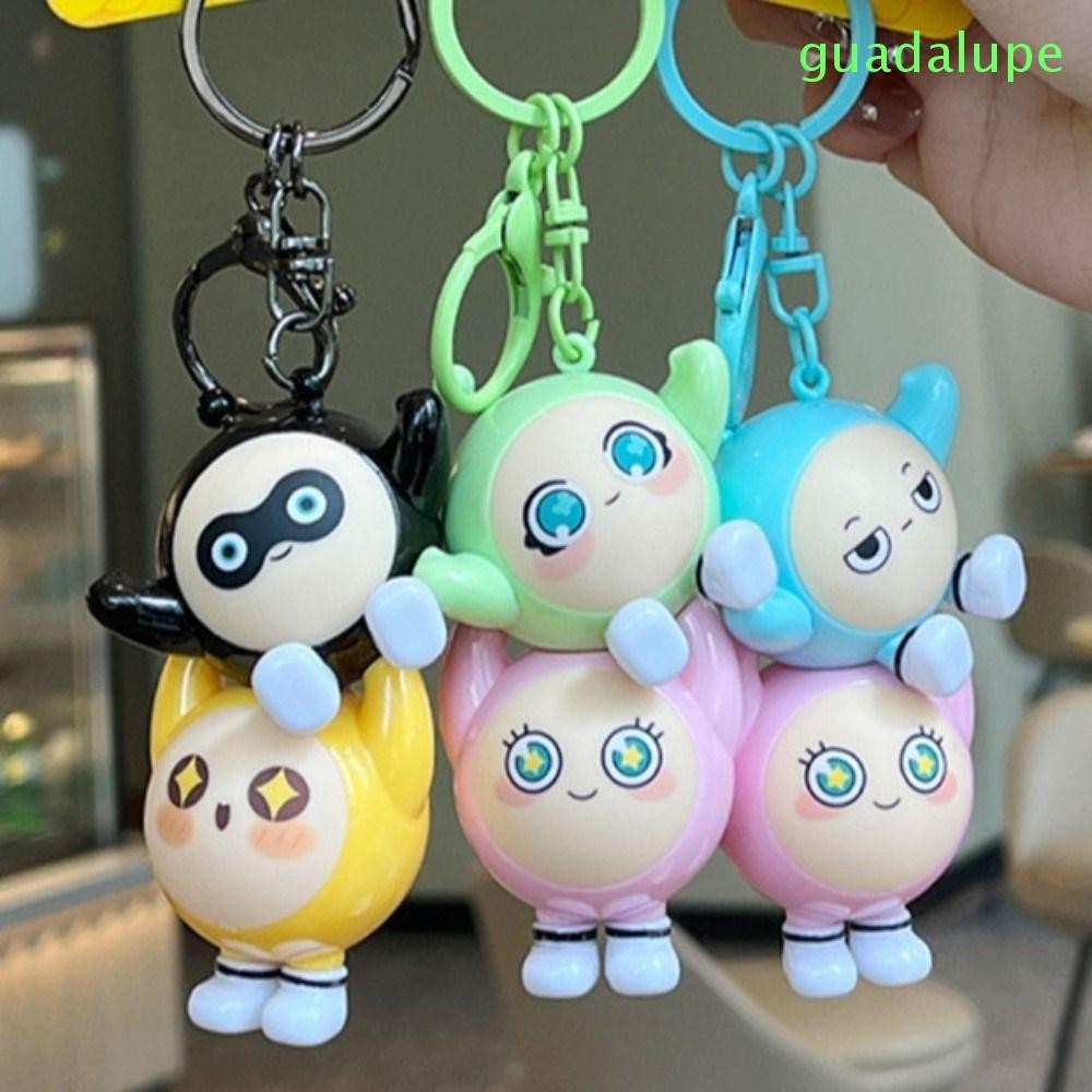 GUADALUPE1 Eggy Party 鑰匙扣,卡通可愛 Eggy 派對包挂件,汽車鑰匙挂件動漫遊戲包掛卡哇伊 Eg