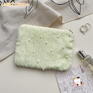 UMISTYSODA零錢包,大容量雪紡花朵化妝品口紅收納袋,時尚拉鍊信用卡袋適合女士女孩