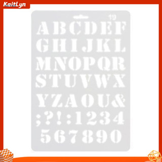 <Kaitlyn> 英文字母數字 DIY 剪貼簿繪圖模板測量尺模板
