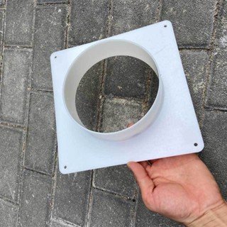 ✨臺灣熱銷✨塑膠方轉圓接頭pvc法蘭接頭轉換口出風口移動空調方形風機排風口