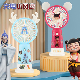 家居實用！手持小風扇usb充電卡通迷你桌面便攜禮品 電風扇/2025.6.10