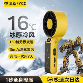 新品現貨悅淳萃超高速小風炮製冷手持小風扇掛脖迷你便攜靜音USB充電風扇20250613