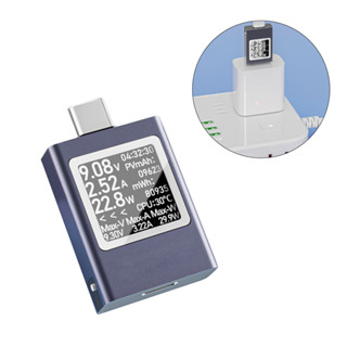 Type-C PD3.1 手機充電器檢測儀 LED顯示屏直流數字電壓表 多功能測試電壓電流功率表 HDC-085C
