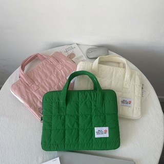 優惠中! 韓國ins高階感手提電腦包14寸蘋果macbook筆記本收納包簡約15.6寸