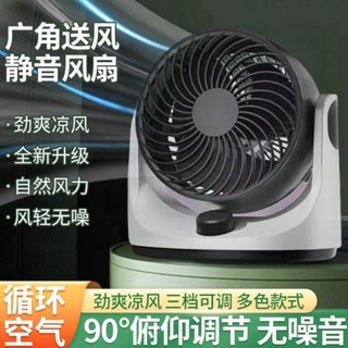 空氣德國迴圈科技電風扇風扇家用增壓靜音臺式電扇宿舍渦輪對流20250602
