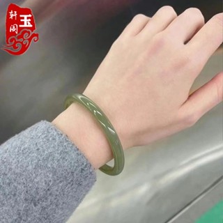 新疆天然真玉玉手鐲女冰種淺綠油青色湖水綠飄花叮噹圓條玉鐲新疆天然真玉玉手鐲女冰種淺綠油青色湖水綠飄花叮噹圓條玉鐲6.10