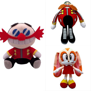 刺蝟索尼克博士 Eggman 奶油毛絨玩具填充娃娃嬰兒抱枕兒童玩具家居裝飾 H6Y8