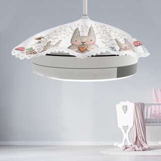 Dust proof lampshade隱形吊扇燈防塵罩風扇燈防塵罩套帶燈圓形扇遮蓋布巾保護罩防油汙現貨25.6.2