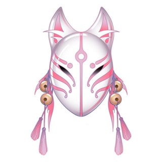 全臉靈狐面具狐狸狐仙和風COS貓動漫狐妖PVC萬聖節化妝舞會漫展女CC250604