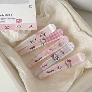 短髮髮飾 髮飾 可愛hello三麗鷗鴨嘴夾kitty甜美ins少女心劉海夾卡通發夾尖嘴夾