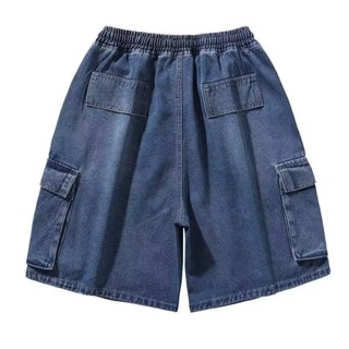 【HOT 本舖】男裝 日系文藝無品牌潮流潮牌夏季牛仔短褲男士五分褲百搭新款時尚氣質