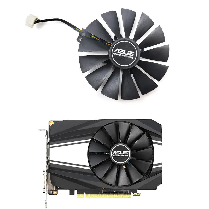 PLD10010B12HH 冷卻風扇更換華碩鳳凰 Geforce GTX 1650 1660 Ti Super RTX
