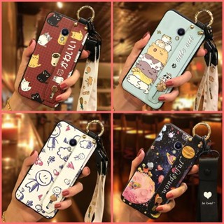 魅族 Note 5/M5 Note 腕帶防震手機殼耐用防塵支架矽膠卡通環保護防震防汙手機支架腕帶掛繩