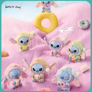 迪士尼 Disney Stitch 如何吃咬一口,但他如何瞌睡。 乙烯基毛絨公仔盲盒掛件玩具可愛卡通動漫人物兒童毛絨掛件