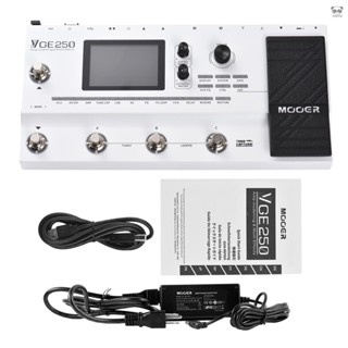 【有頻道】MOOER 音箱模擬吉他綜合效果器 MIDI介面 60個鼓機節奏和10個節拍器 延遲&混響 GE250 美規