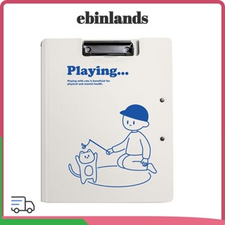 LUCKY-EBINLANDS A4 檔案夾,磨砂兩用剪貼板,簡單多功能帶雙夾書寫板學生