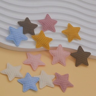 3.5cm布藝星星飾品配件 diy髮飾配飾材料 服裝箱包裝飾輔料五角星6.11