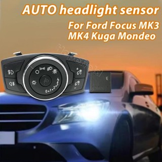 LED 汽車大燈開關汽車霧燈按鈕調節控制模組適用於福特福克斯 Kuga Ecosport 蒙迪歐 2017 2018 配