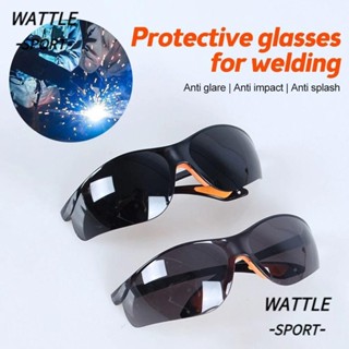 WATTLE 焊接防護眼鏡、防光防撞焊工護目鏡、安全用品灰黑色安全防護眼鏡女士男士