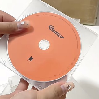 現貨『小卡展示架』 ins加厚光碟盒透明標準單片裝CD碟片收納盒DVD光碟盒子追星保護套