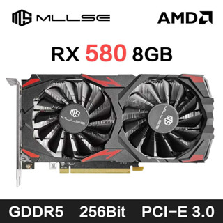 580 8GB 2048sp 遊戲顯示卡 Gddr5 256 位 PCI-e 3.0 ×16 8 針 Radeon Gpu
