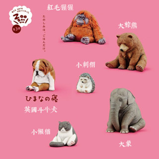 玩物尚誌正品日本動物模型玩具公仔睡覺休眠動物第三彈創意擺件