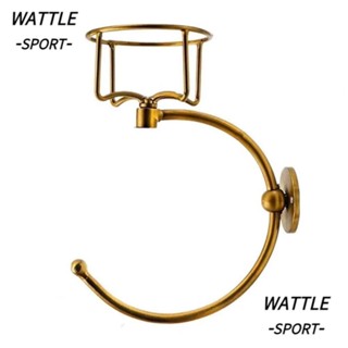 WA-SPORT 毛巾環帶燭臺,仿古重型金屬浴室手巾掛鉤,門後堅固防銹壁掛式衣架架家用