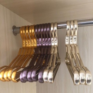 【臺灣發貨】鋁合金衣架家用衣架衣服架子加粗無痕衣架成人衣掛衣撐加寬衣架子