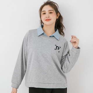 【PolyLulu】 蛇年限定貪吃蛇圓領繡花大學TEE 中大尺碼上衣