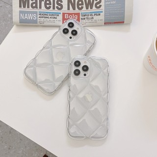 ins透明菱格冰塊適用 13Promax蘋果手機殼 iphone12 防摔13&tpu Rmb5