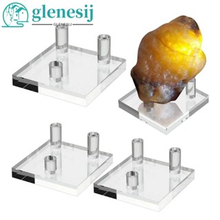 GLENESIJ顯示器支架,亞克力三個Peg顯示畫架支架,家居用品清除多用途小珊瑚架收藏品
