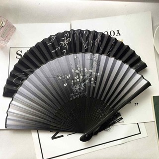 扇子摺扇中國風古風女式流蘇古典古裝兒童學生夏日隨身折疊小巧扇 1F1E