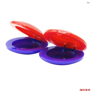 全新 2 件裝手指響板打擊樂器音樂玩具,適合幼兒兒童早期音樂教育