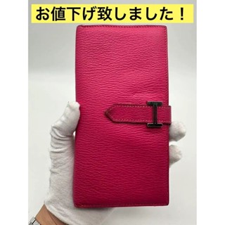 HERMES 愛馬仕 長夾 山羊皮 Bearn mercari 日本直送 二手