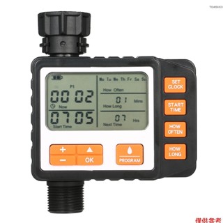 Winn 3 獨立程式水定時器 3 英寸大屏幕 IP65 防水自動和手動模式軟管定時器灑水定時器單閥水龍頭數字澆水定時器