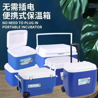 【熱銷】 冰袋 保冷箱 保溫箱 攜帶式冰箱 冷藏箱戶外野營保鮮冷釣魚箱車載冰箱外賣商用擺攤專用冰桶 灣灣雜貨鋪