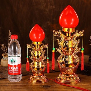 電子LED蠟燭臺家用插電佛前供佛供財神香燈長明佛供燈香爐電子LED燭臺蠟燭燈家用插電佛20250527