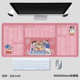 ✨臺灣熱銷✨蠟筆小新快捷鍵滑鼠墊 超大辦公學習桌墊卡通宿舍筆記本鍵盤墊定製