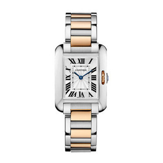 Cartier 卡地亞公價57000坦克系列W5310036女士石英18k金鋼表
