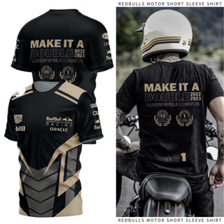 RED BULL F1周邊賽車服紅牛隊T恤Max Army Verstappen WDC冠軍佩雷斯紅牛摩托車運動衫202