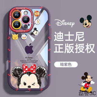 蠟筆米妮iPhone16E 15 14 13 12 11 XR XS Pro Max Plus手機殼蘋果矽膠全包透明防摔