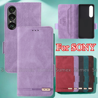 索尼 SONY Xperia 1 5 10 II III IV V VI VII 5G 支架卡槽磁性錢包外殼防震防摔手機