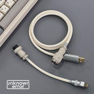 unknown error客製化機械鍵盤數據線usb-typec基本直線編織航插線
