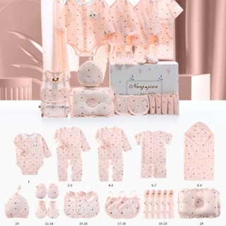 新生兒嬰兒衣服禮盒套裝夏季初生剛出生寶寶用品滿月禮物夏天薄款5.26