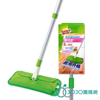 【JOJO】3M 魔布強效拖把輕巧型1入7001(蝶翼型拖把布) / 替換布 補充包 (買2隻送1片替換布)
