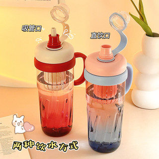 [HAIYASTORE]現貨｜大容量吸管杯運動水壺女學生水杯隨行便攜塑膠杯950ml冰霸杯帶蓋
