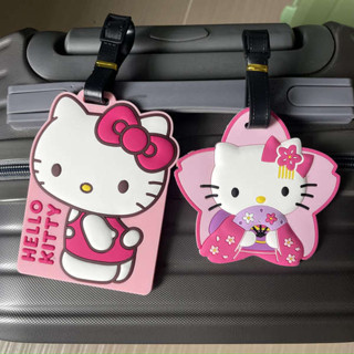 行李吊牌 韓國 行李吊牌 卡通KT貓凱蒂貓行李吊牌卡套旅行箱行李牌揹包行李箱掛牌登機託運