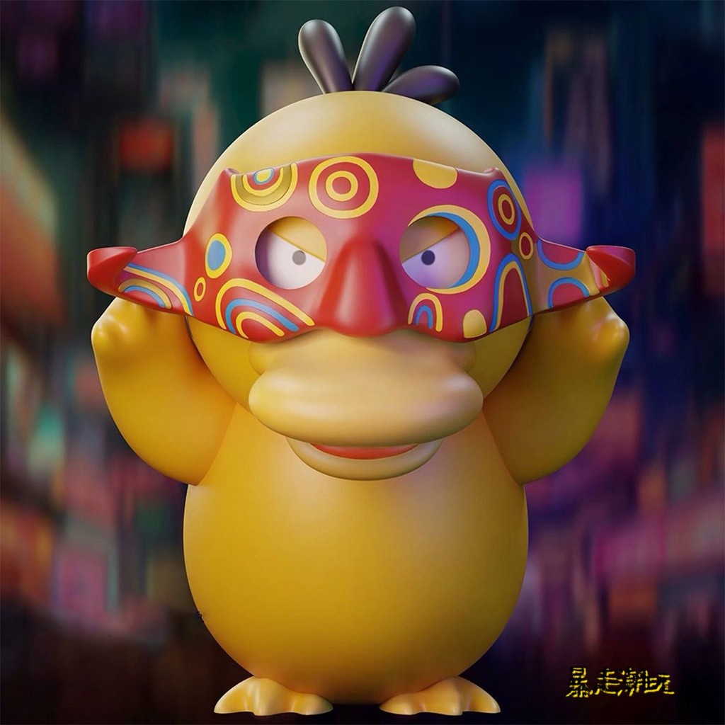 【磁吸面具可達鴨】🔥寶可夢 帶面具的可達鴨 口袋妖怪 阿祖可達鴨 潮玩手辦 收藏擺件 送朋友同學 畢業交換禮 生日禮物