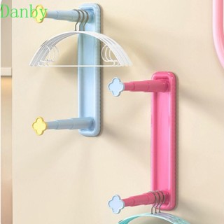 ADANBY伸縮衣架,塑膠無沖孔晾衣架,便攜的壁掛式節省空間陽臺掛架旅行