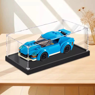 【防塵升級】亞克力展示盒適用於樂高60285跑車積木防塵盒POPMART玩具模型手辦收納盒透明防刮訂製款居家擺飾工廠發貨